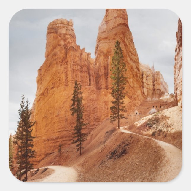 Adesivo Quadrado Navajo Loop Trail, Bryce Canyon (Frente)