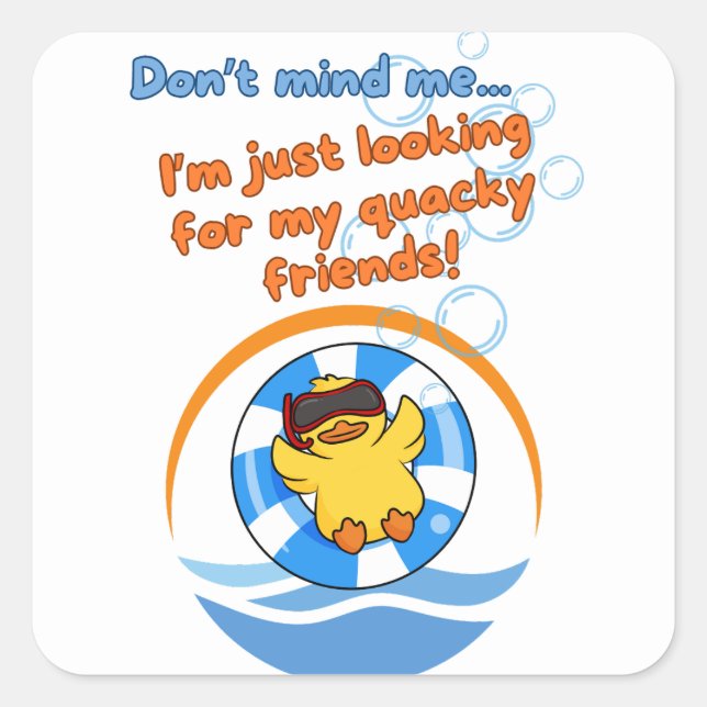 Adesivo Quadrado Navegação em cruzeiro para patos de cruzeiro (Frente)