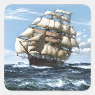 Adesivo Quadrado Navios-oficina Cutty Sark