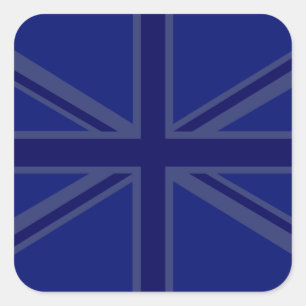 Adesivo Quadrado NAvy Blue Union Jack Decor