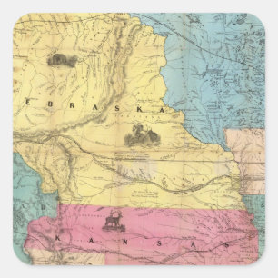 Adesivo Quadrado Nebraska e Kansas 3