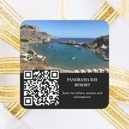 Adesivo Quadrado Negócio de código QR do viagem de aluguer de fotog
