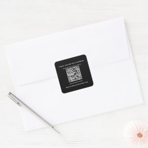 Adesivo Quadrado Negócios Profissionais de Código QR