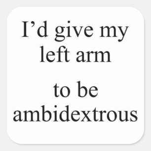 Adesivo Quadrado Nem esquerda nem direita