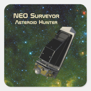 Adesivo Quadrado NEO Surveyor Asteroid Hunter