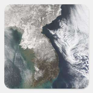 Adesivo Quadrado Neve na Coreia