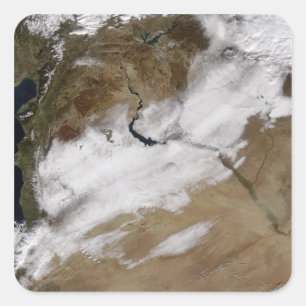 Adesivo Quadrado Neve na Síria