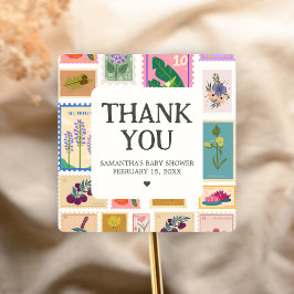 Adesivo Quadrado New Chapter Baby Shower 