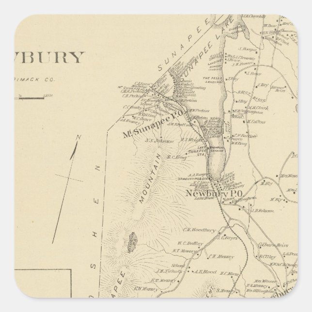 Adesivo Quadrado Newbury (Frente)