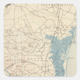 Adesivo Quadrado Newburyport, Massachusetts