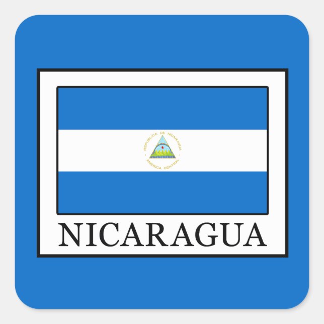 Adesivo Quadrado Nicarágua (Frente)