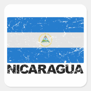 Adesivo Quadrado Nicarágua Vintage