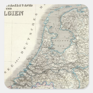 Adesivo Quadrado Niederlande, Belgien - Países Baixos, Bélgica