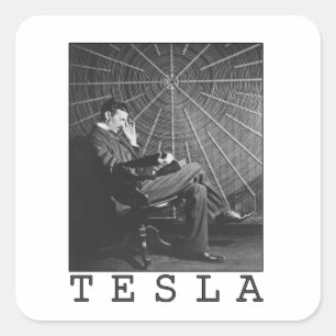 Adesivo Quadrado Nikola Tesla