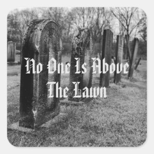 Adesivo Quadrado Ninguém Está Acima Do Lado