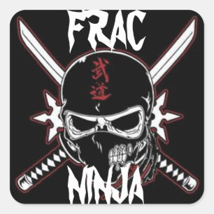 Adesivo Quadrado Ninja de Frac