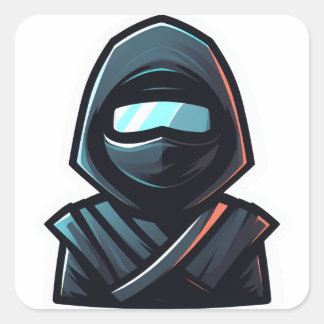 Adesivo Quadrado Ninja Sticker