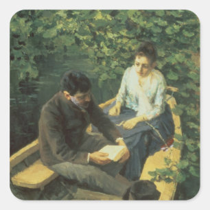 Adesivo Quadrado No barco, 1888