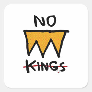 Adesivo Quadrado No Kings Anti Classic