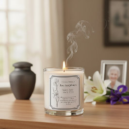 Adesivo Quadrado No Loving Memory Candle Label
