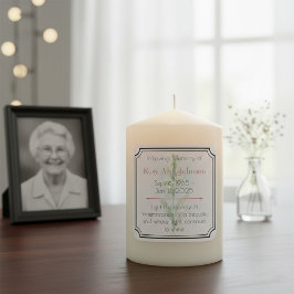 Adesivo Quadrado No Loving Memory Candle Label
