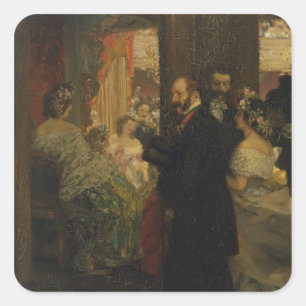 Adesivo Quadrado No teatro da ópera, 1862