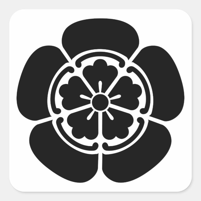 Adesivo Quadrado Nobunaga Oda (Frente)