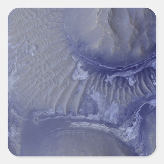 Adesivo Quadrado Noctis Labyrinthus formação em Marte (Frente)