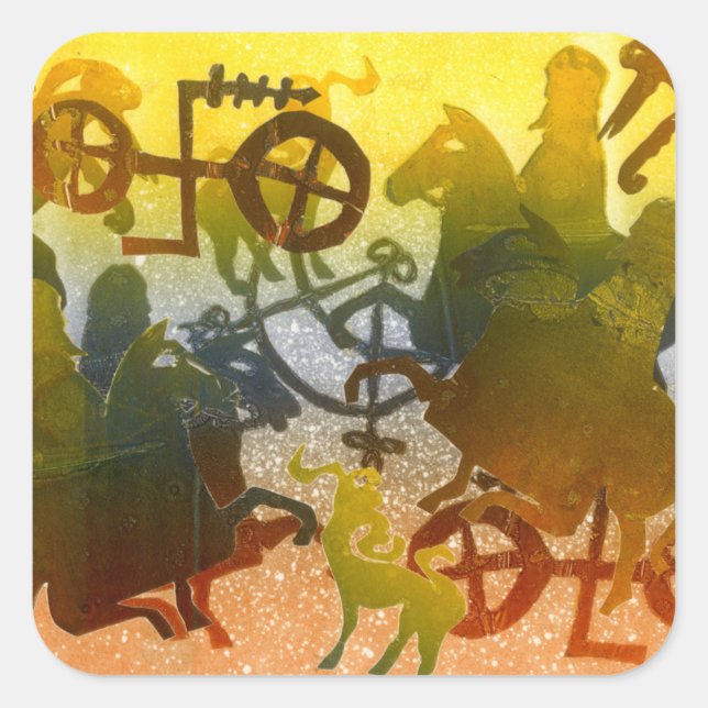 Adesivo Quadrado Noite (Frente)