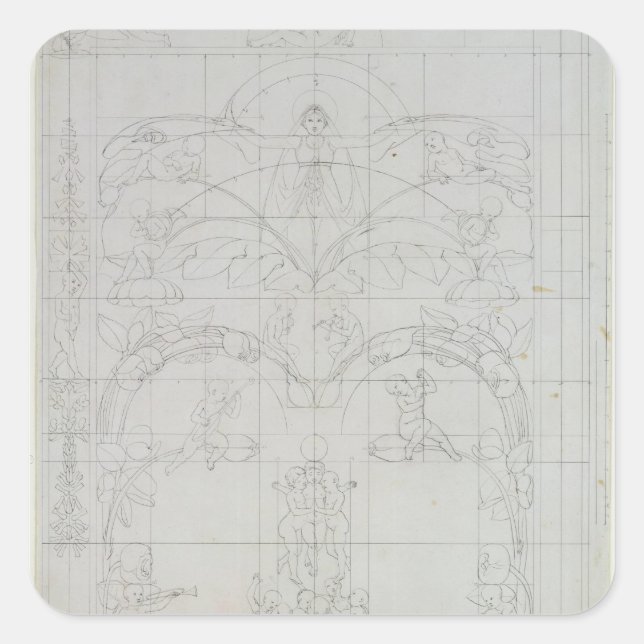 Adesivo Quadrado Noite, 1803 (Frente)