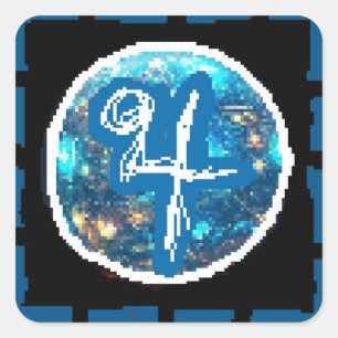 Adesivo Quadrado Noite de Júpiter