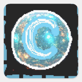 Adesivo Quadrado Noite de Lua