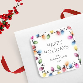 Adesivo Quadrado Noite de Natal Feliz Natal