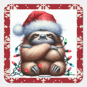 Adesivo Quadrado Noite de Natal travessa