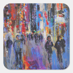 Adesivo Quadrado Noite de Tokyo