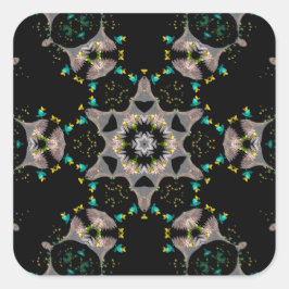 Adesivo Quadrado Noite de Veludo Kaleidoscópio
