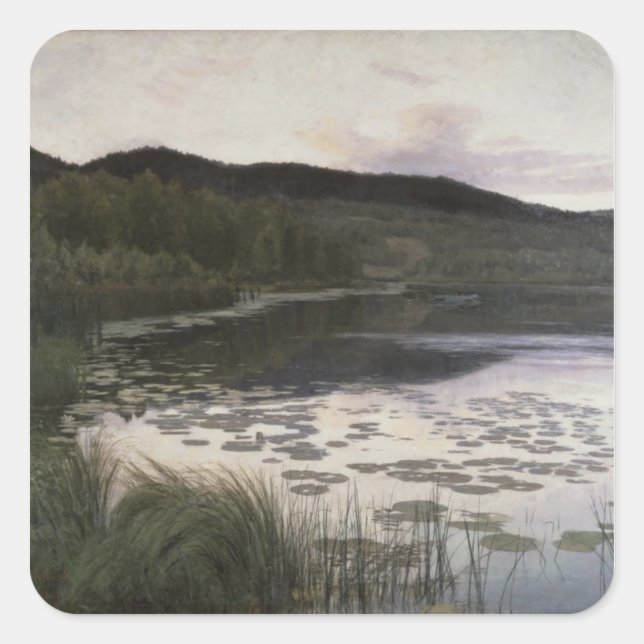 Adesivo Quadrado Noite de Verão, 1886 (Frente)