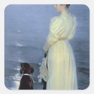 Adesivo Quadrado Noite de Verão em Skagen