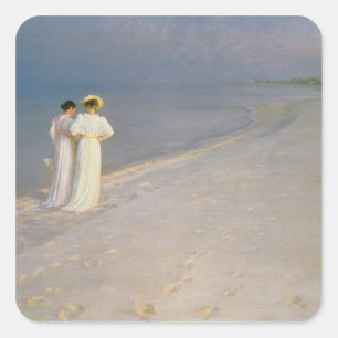 Adesivo Quadrado Noite de Verão em Skagen Southern Beach