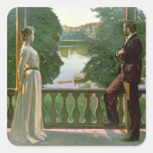 Adesivo Quadrado Noite nórdica do verão, 1899-1900