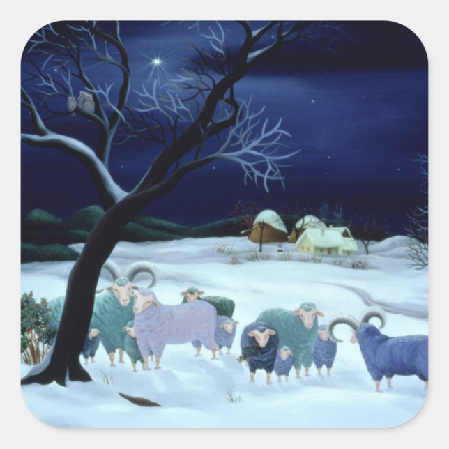 Adesivo Quadrado Noite Sagrada Silenciosa de 1995 (Frente)