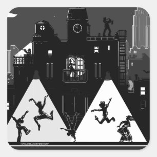 Adesivo Quadrado Noites da dança de New York