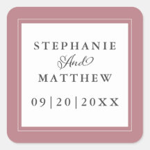 Noiva Rosa Empoeirado Elegante Caligrafia Chic Mol