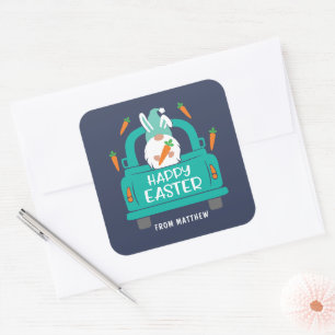 Adesivo Quadrado Nome Clássico do Caminhão Gnome Moderno do Gnomo d