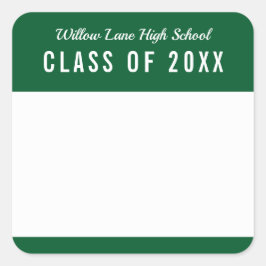 Adesivo Quadrado Nome da Reunião de Classe de Coluna Editável