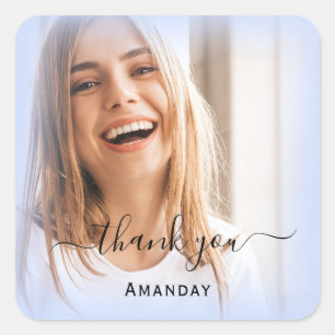 Adesivo Quadrado Nome do obrigado Foto Bridal Sweet16th