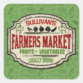 Adesivo Quadrado NOME DO PRODUTO DE Jardim Fresco