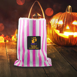 Adesivo Quadrado Nome Personalizado da Casa Assaltada Spooky