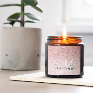 Adesivo Quadrado Nome Personalizado da Lista de Estilos Rosa Modern