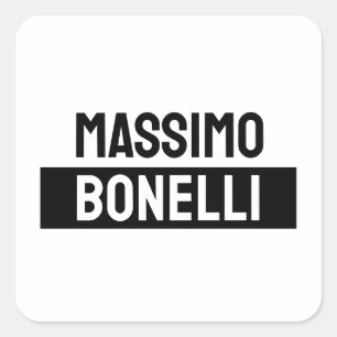 Adesivo Quadrado Nome Próprio Minimalista Moderno Simples Preto Bra